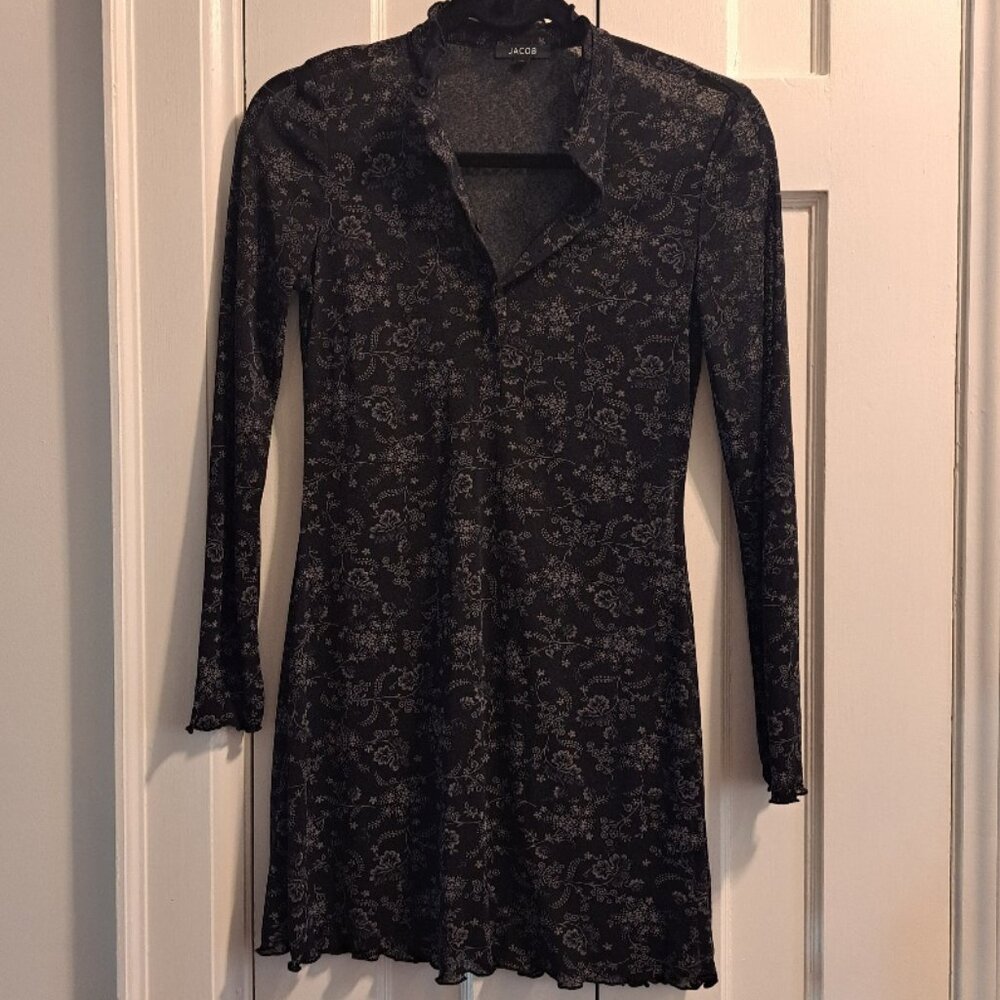 Sheer Long Sleeve Dress or Tunic Top